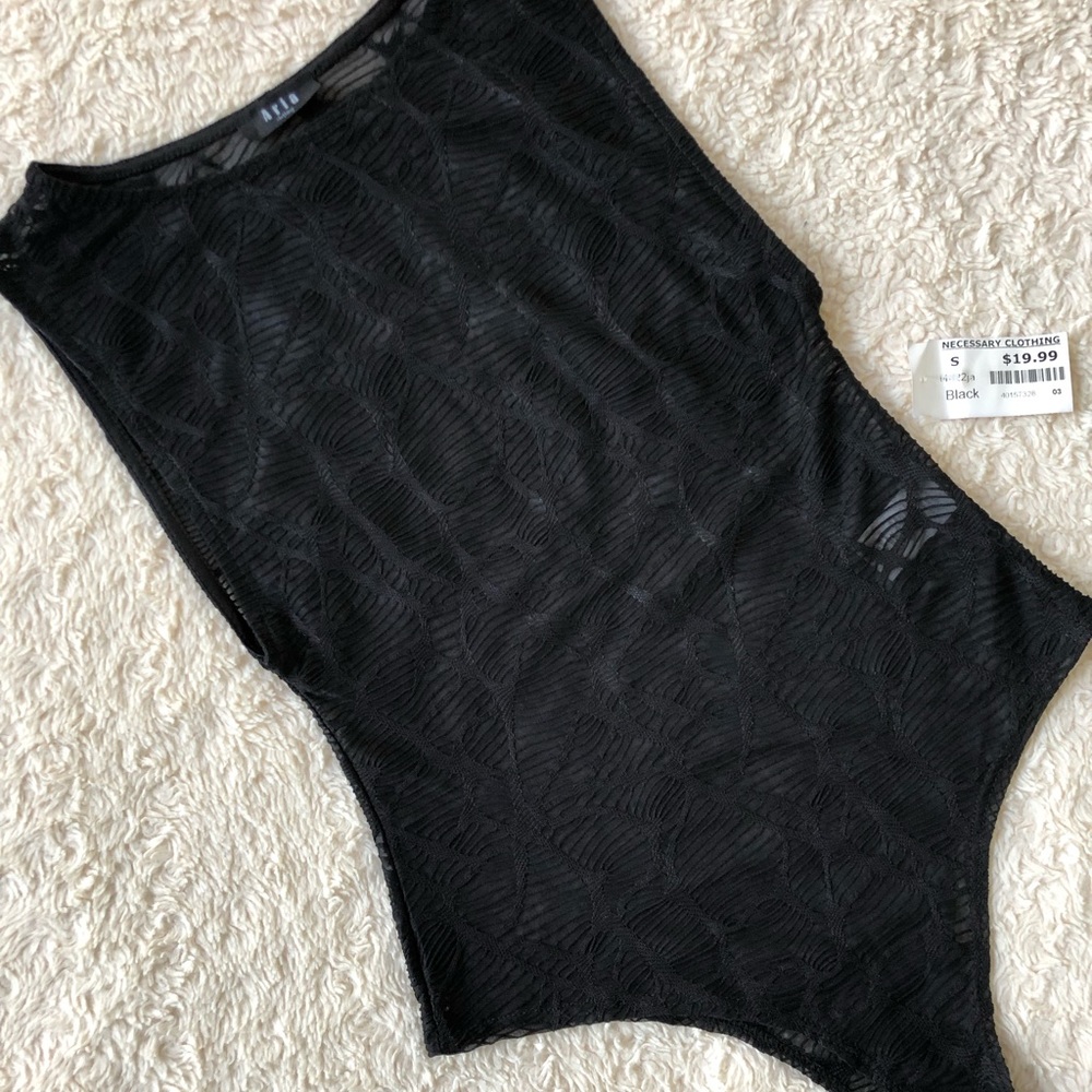 Sheer Bodysuit - NWT - Necessary Clothing - S